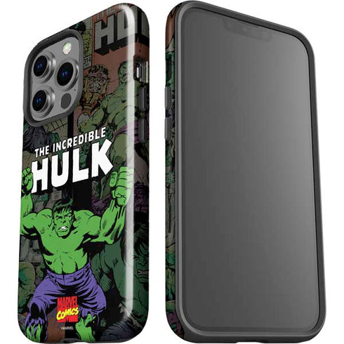 Marvel Classic Comics Hulk Fighter Vintage iPhone 15 Pro Impact Case